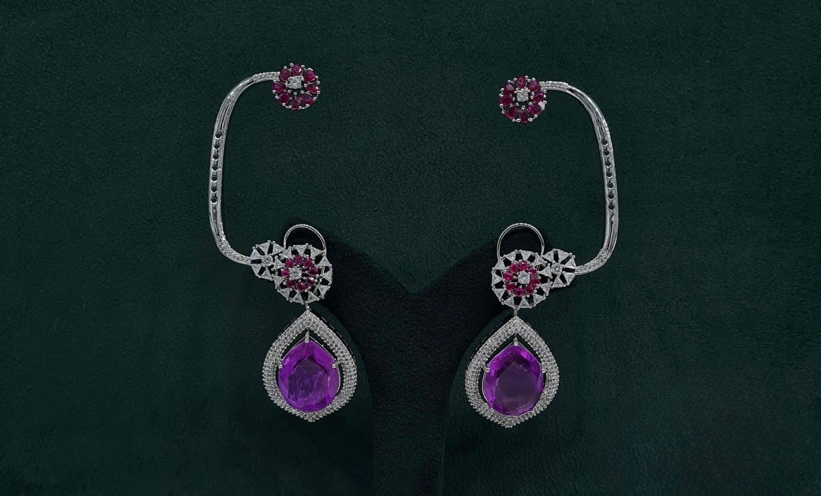 Cz Earcuff 09867 - KRISHNA'S SWETA JEWELLERY