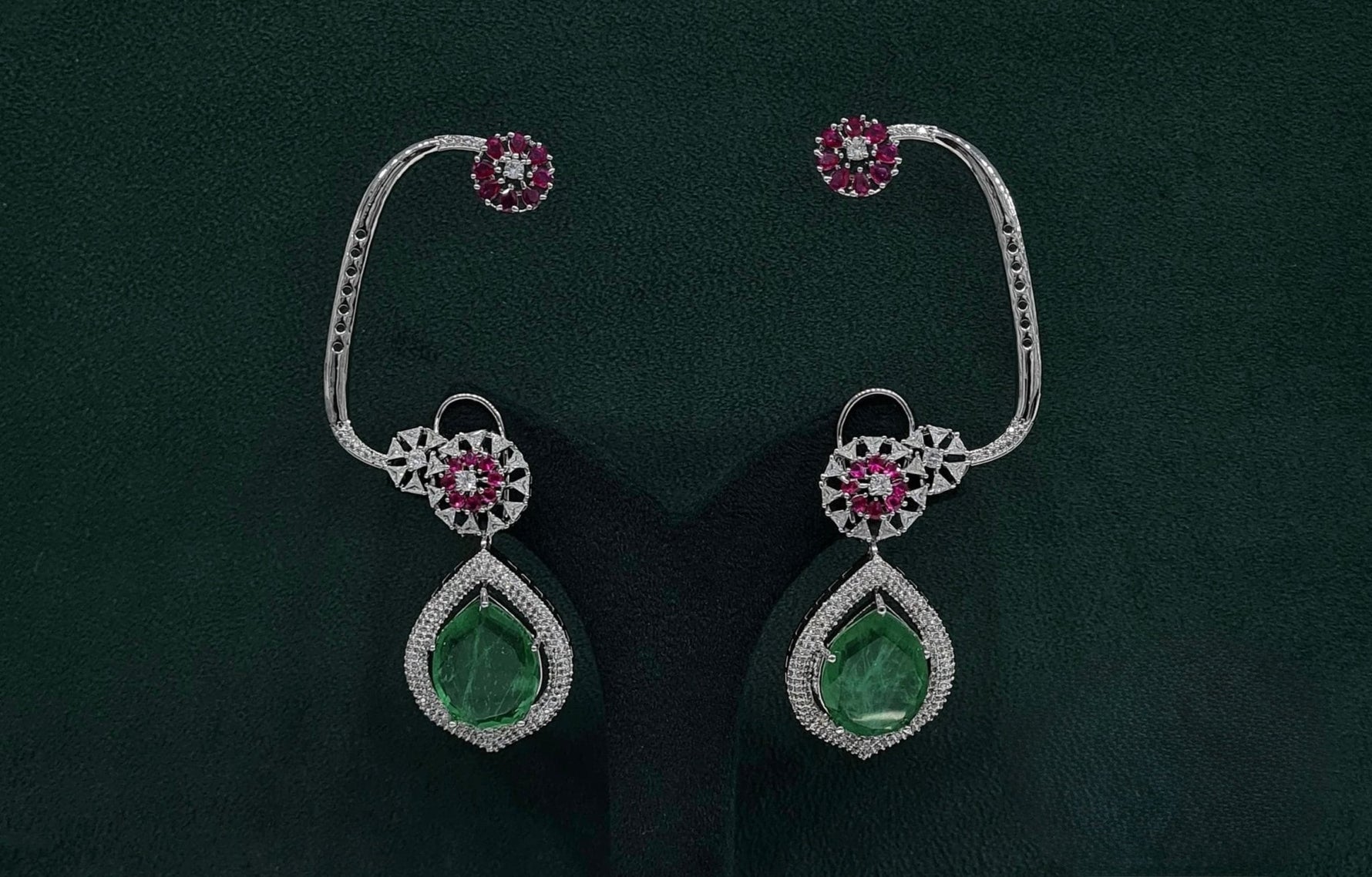 Cz Earcuff 09867 - KRISHNA'S SWETA JEWELLERY