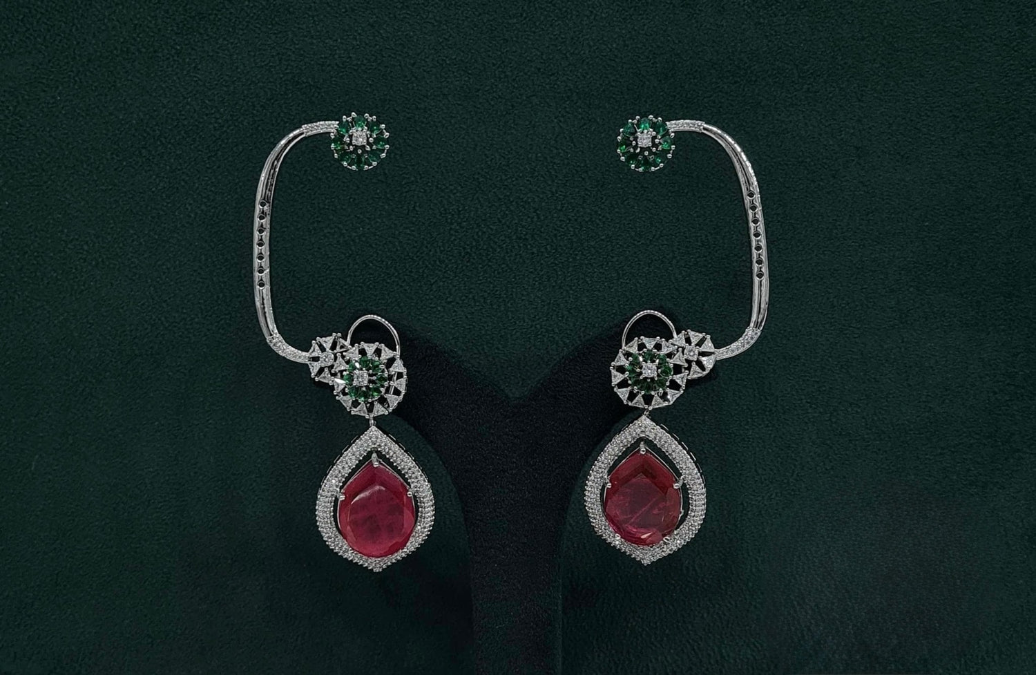 Cz Earcuff 09867 - KRISHNA'S SWETA JEWELLERY