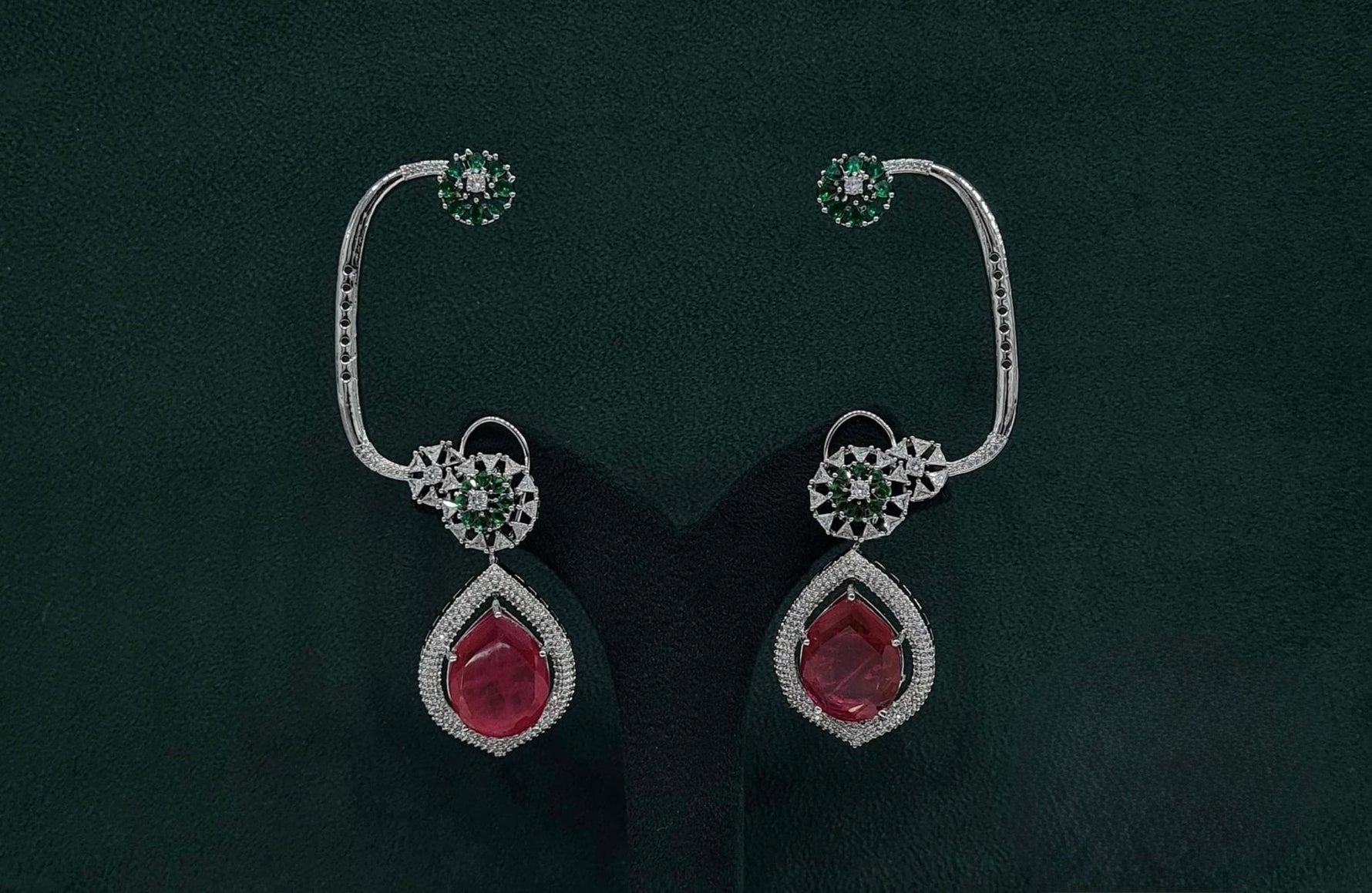 Cz Earcuff 09867 - KRISHNA'S SWETA JEWELLERY