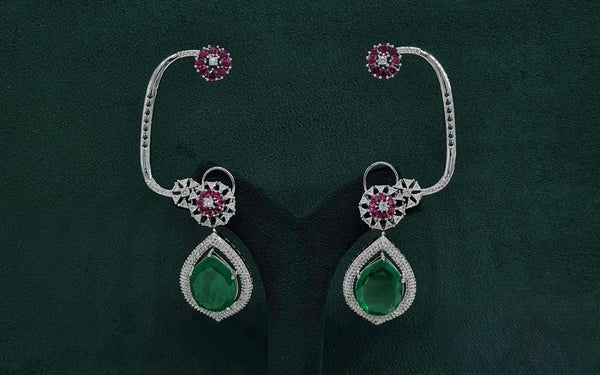 Cz Earcuff 09867 - KRISHNA'S SWETA JEWELLERY