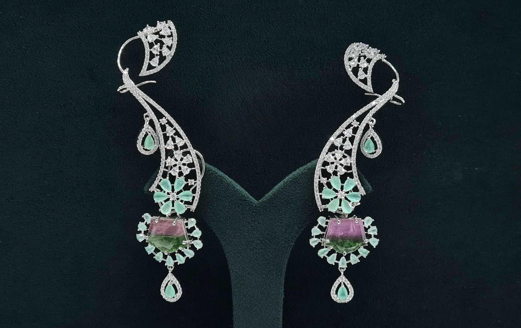 Cz Earcuffs 08882 - KRISHNA'S SWETA JEWELLERY