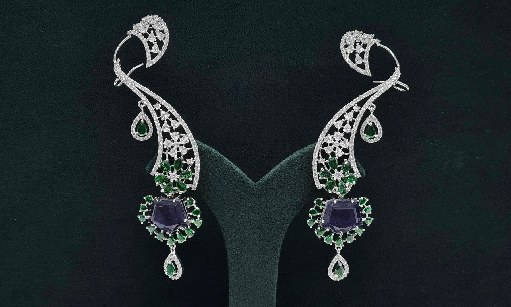 Cz Earcuffs 08882 - KRISHNA'S SWETA JEWELLERY