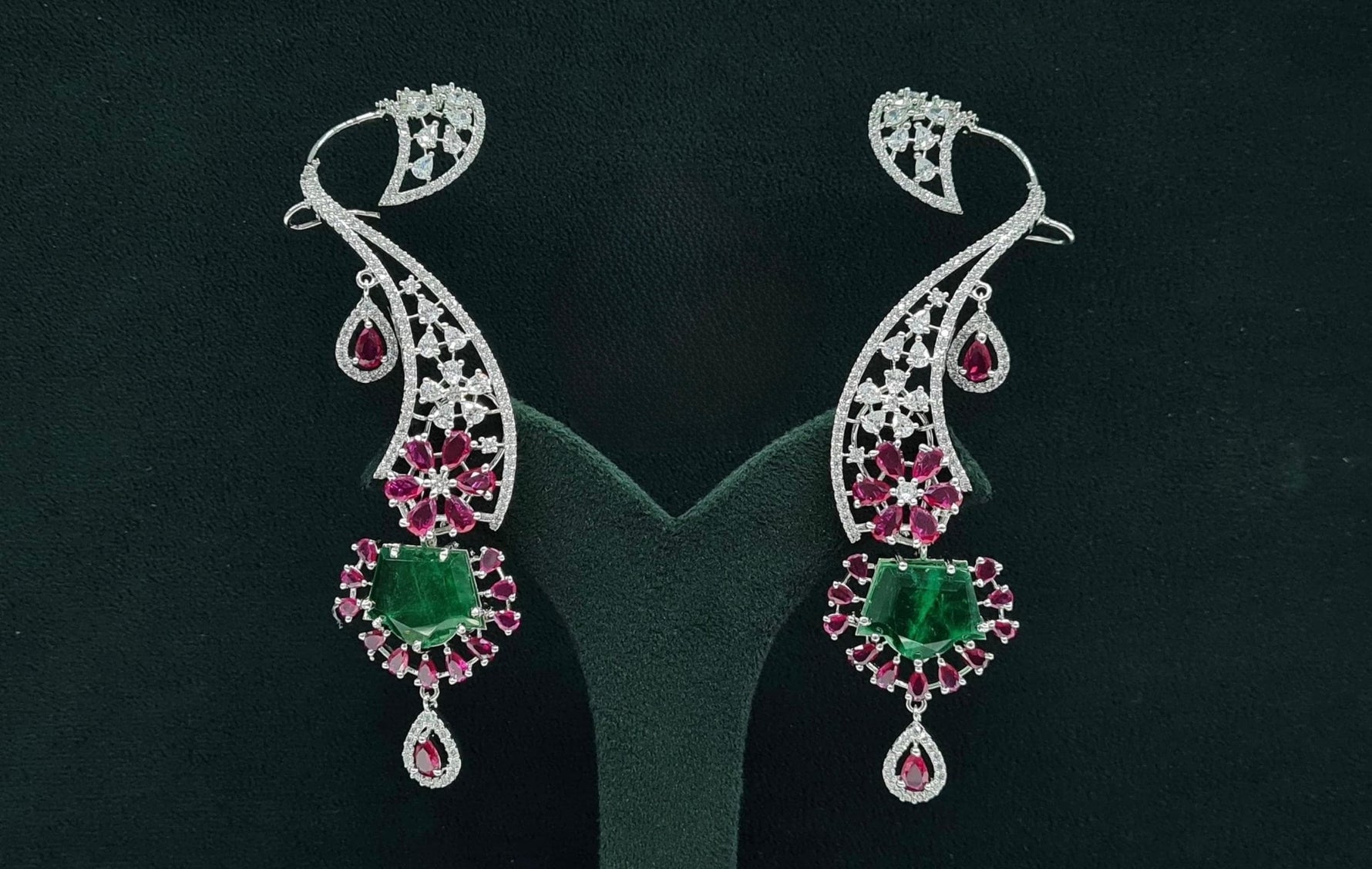 Cz Earcuffs 08882 - KRISHNA'S SWETA JEWELLERY