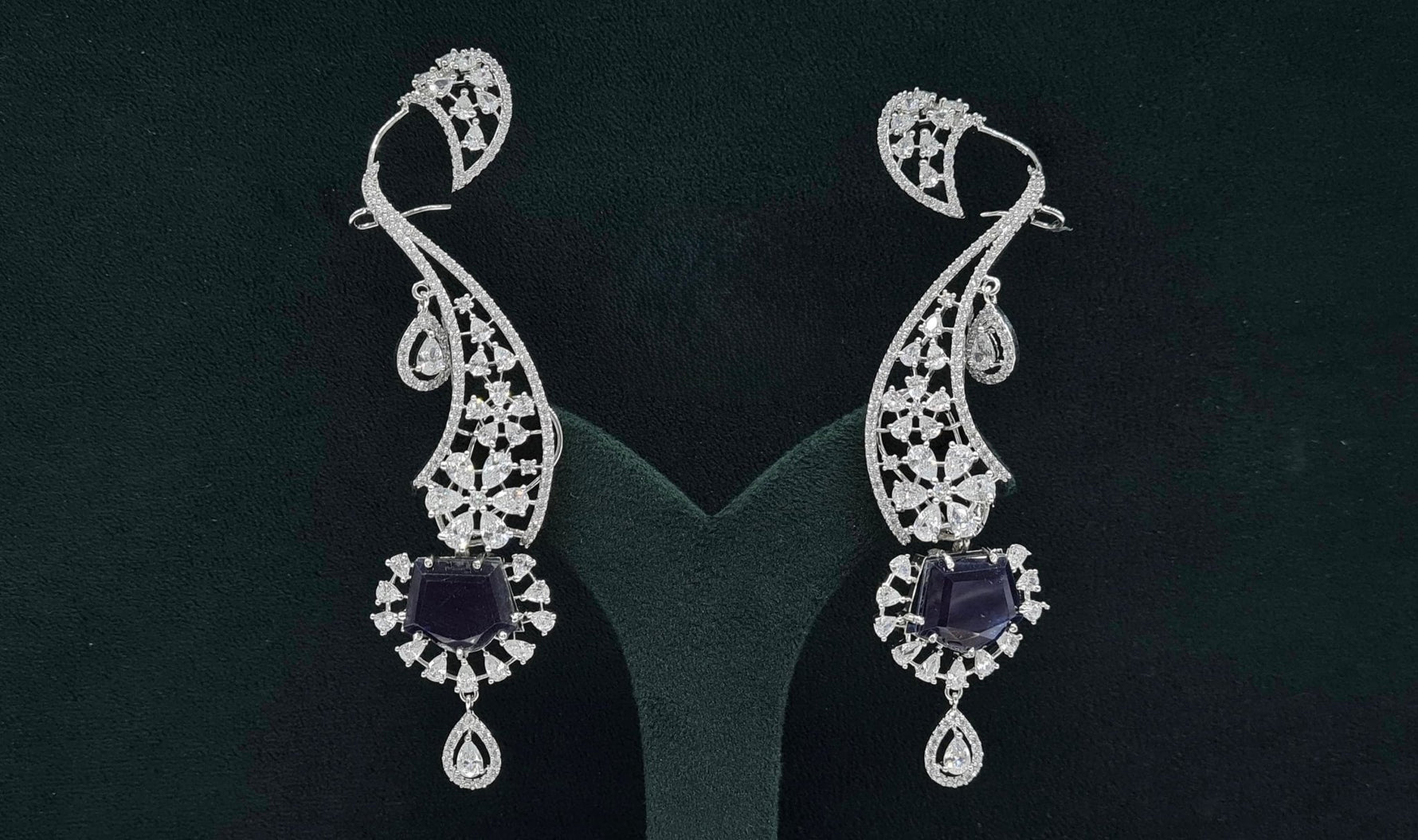 Cz Earcuffs 08882 - KRISHNA'S SWETA JEWELLERY