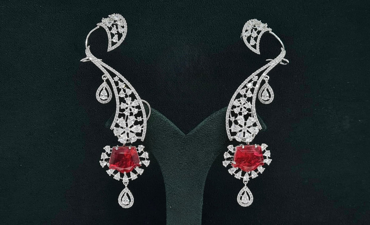 Cz Earcuffs 08882 - KRISHNA'S SWETA JEWELLERY