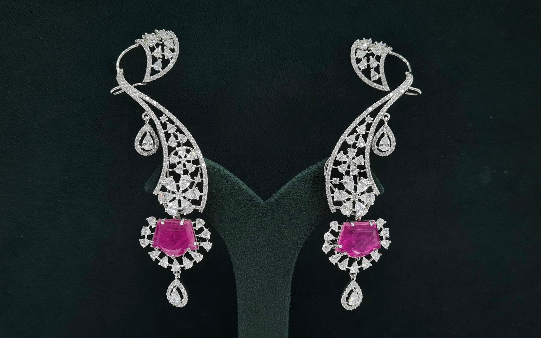 Cz Earcuffs 08882 - KRISHNA'S SWETA JEWELLERY