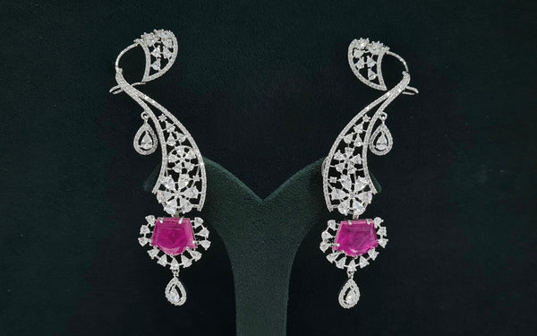 Cz Earcuffs 08882 - KRISHNA'S SWETA JEWELLERY