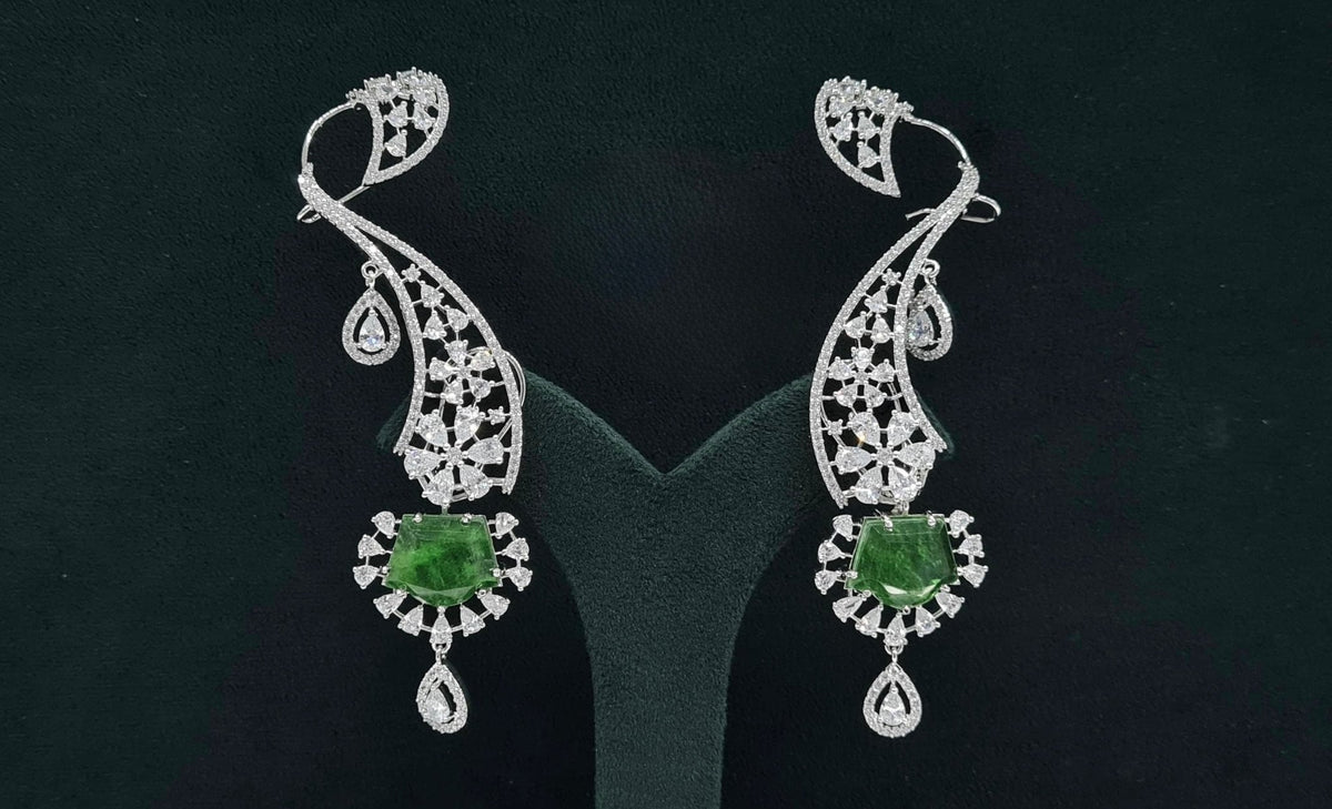 Cz Earcuffs 08882 - KRISHNA'S SWETA JEWELLERY