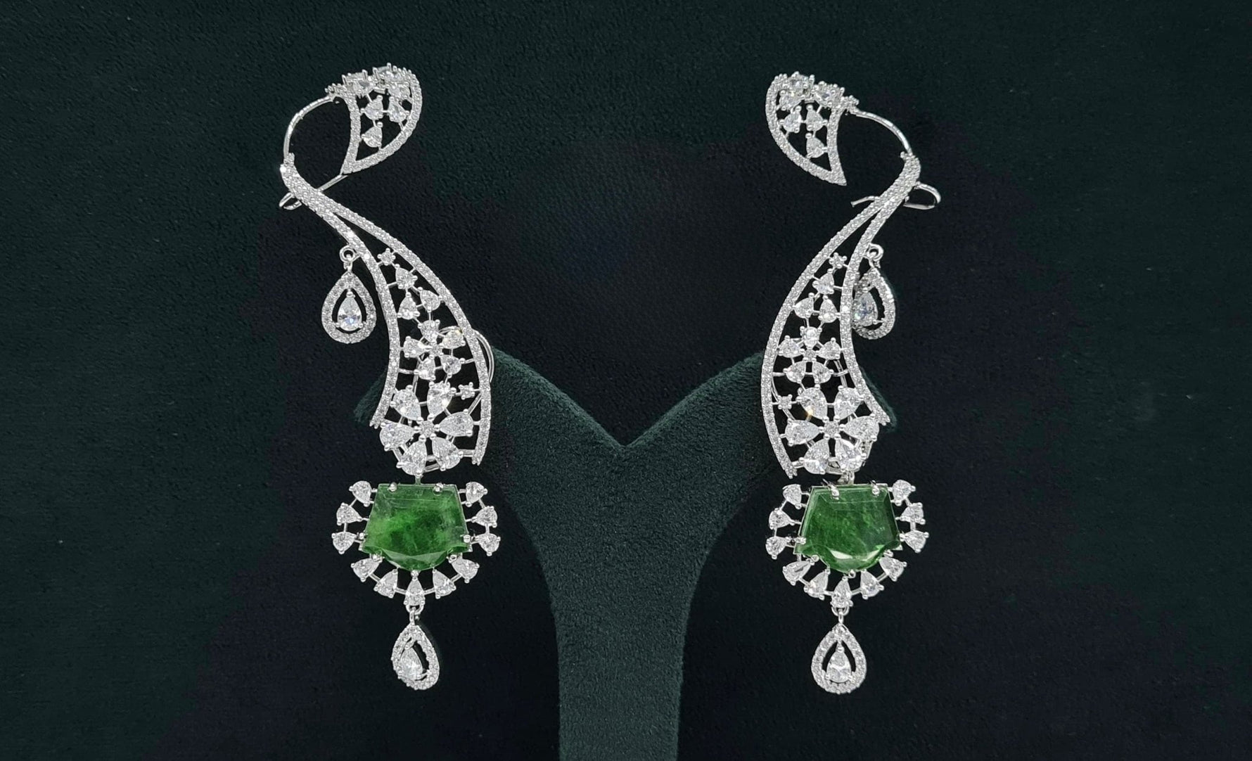 Cz Earcuffs 08882 - KRISHNA'S SWETA JEWELLERY