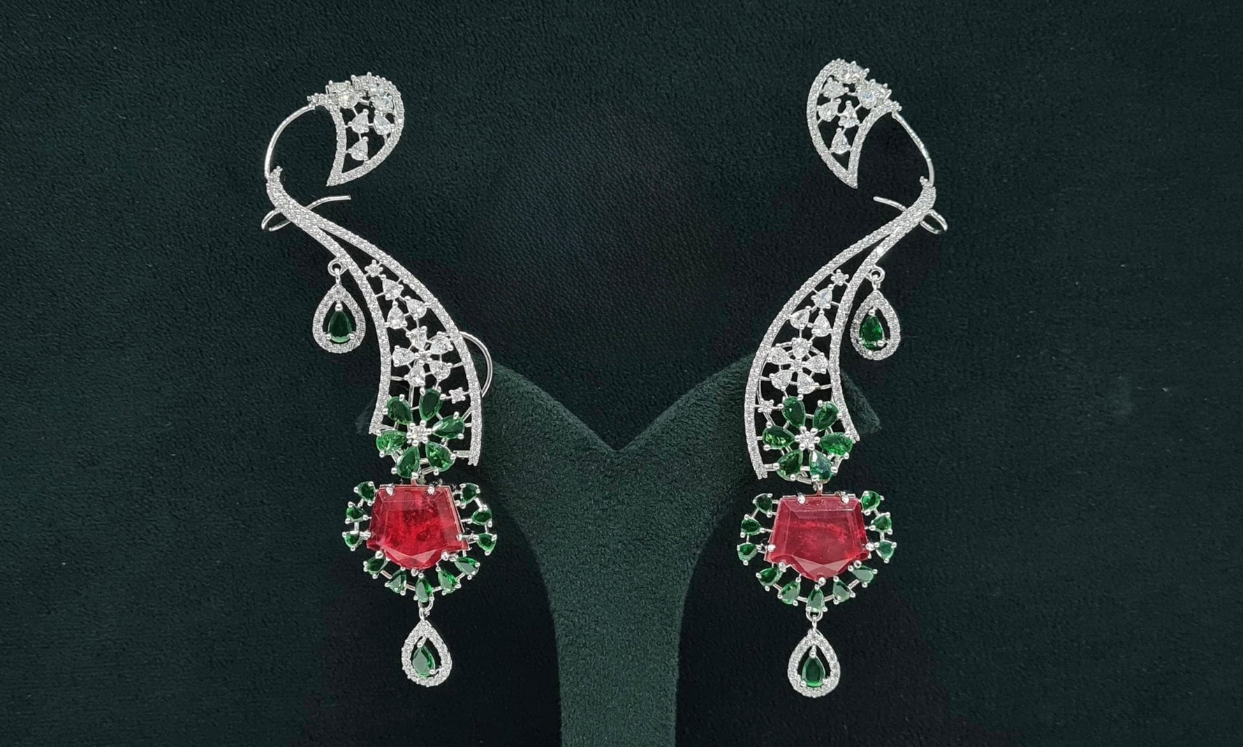 Cz Earcuffs 08882 - KRISHNA'S SWETA JEWELLERY