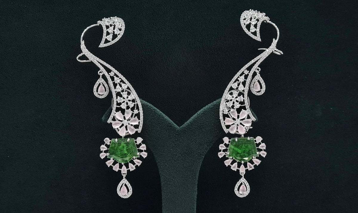 Cz Earcuffs 08882 - KRISHNA'S SWETA JEWELLERY