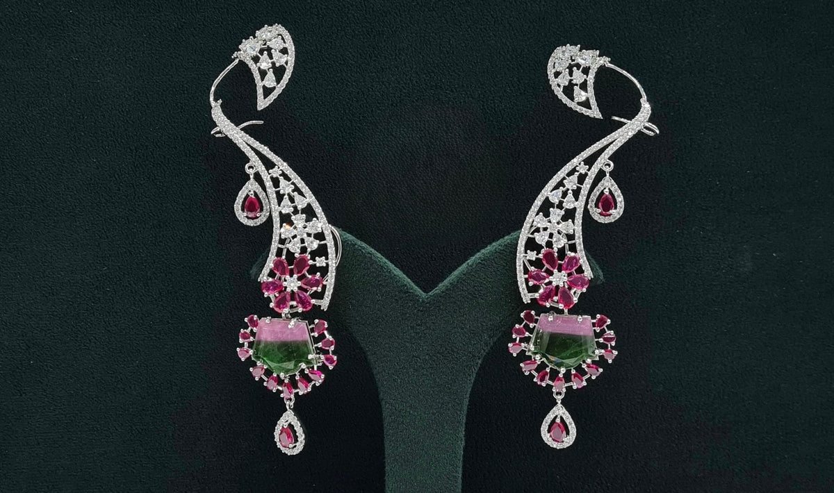 Cz Earcuffs 08882 - KRISHNA'S SWETA JEWELLERY