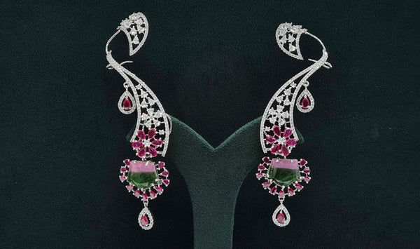 Cz Earcuffs 08882 - KRISHNA'S SWETA JEWELLERY