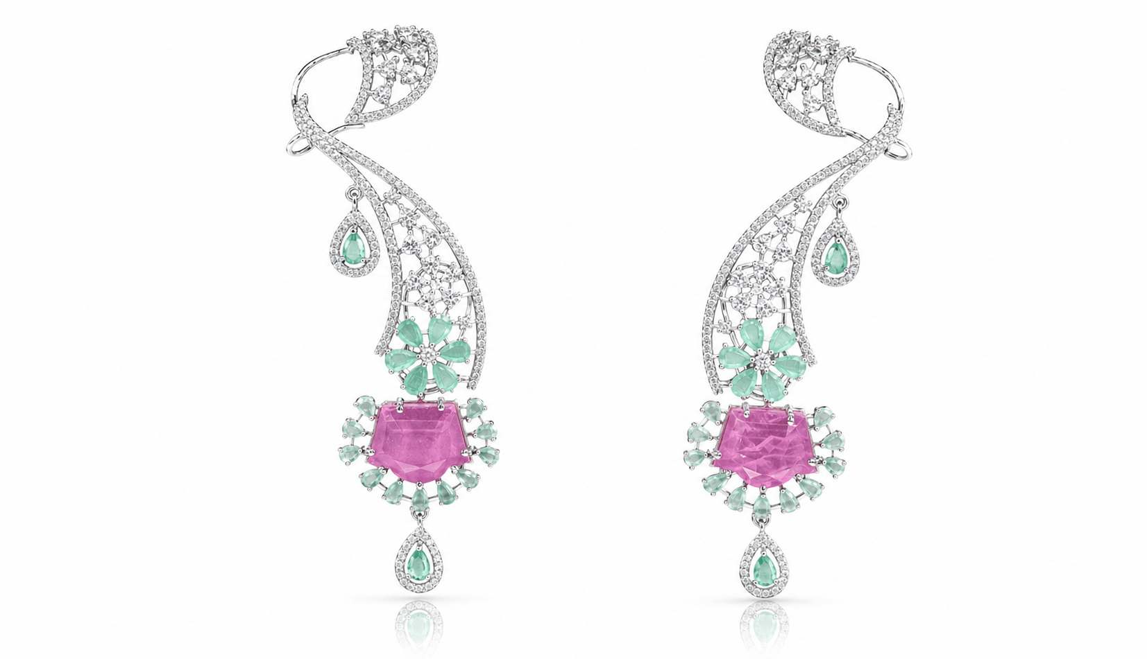 Cz Earcuffs 08882 - KRISHNA'S SWETA JEWELLERY