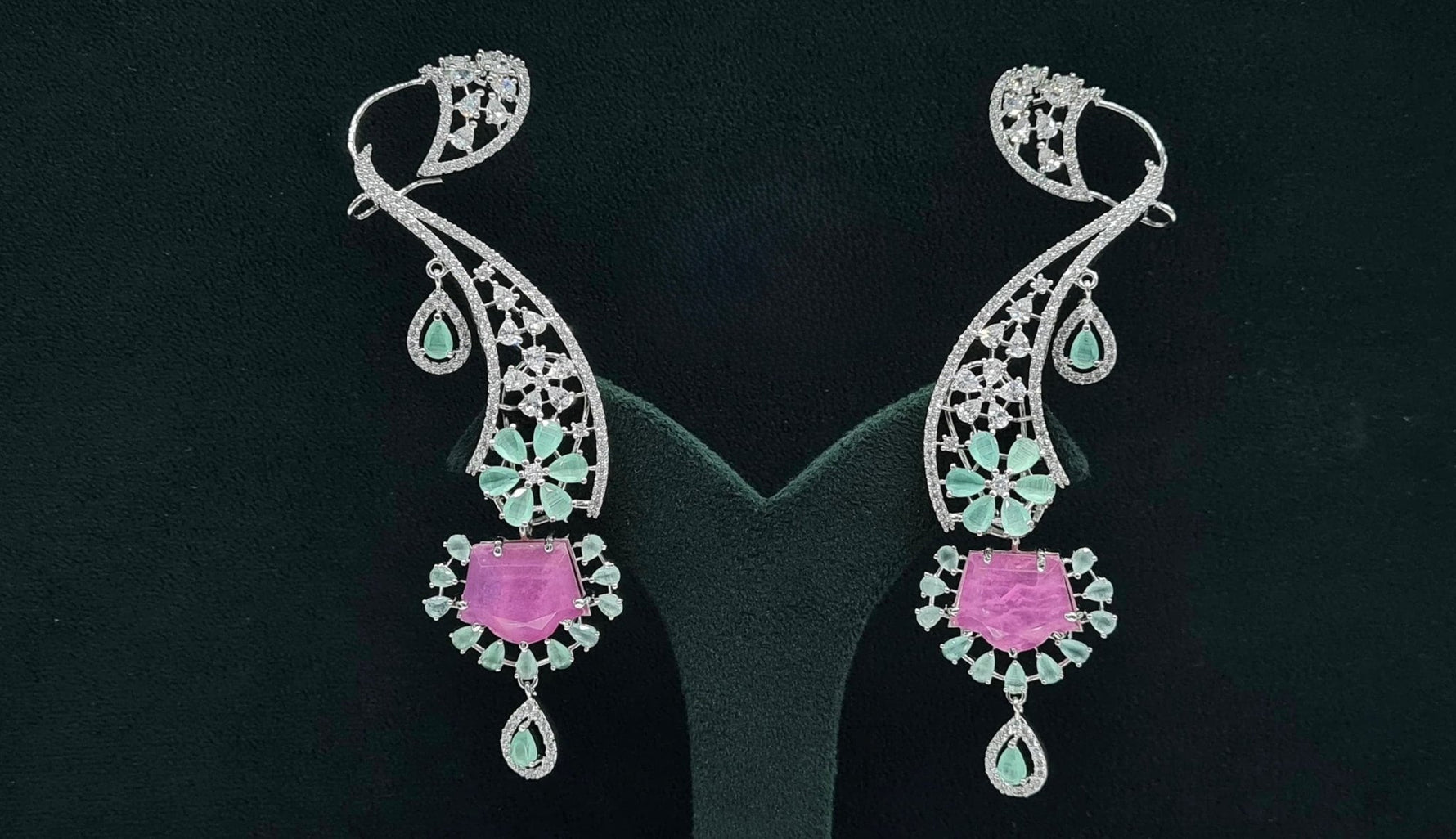 Cz Earcuffs 08882 - KRISHNA'S SWETA JEWELLERY