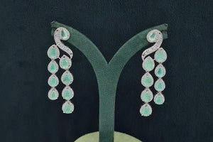 Cz Earrings 07397 - KRISHNA'S SWETA JEWELLERY