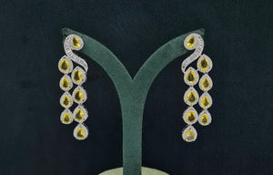 Cz Earrings 07397 - KRISHNA'S SWETA JEWELLERY