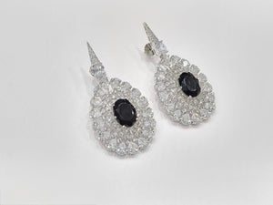 Cz Earrings 08446 - KRISHNA'S SWETA JEWELLERY