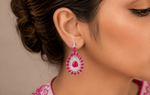 Cz Earrings 08446 - KRISHNA'S SWETA JEWELLERY