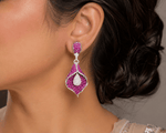 Cz Earrings 08982 - KRISHNA'S SWETA JEWELLERY