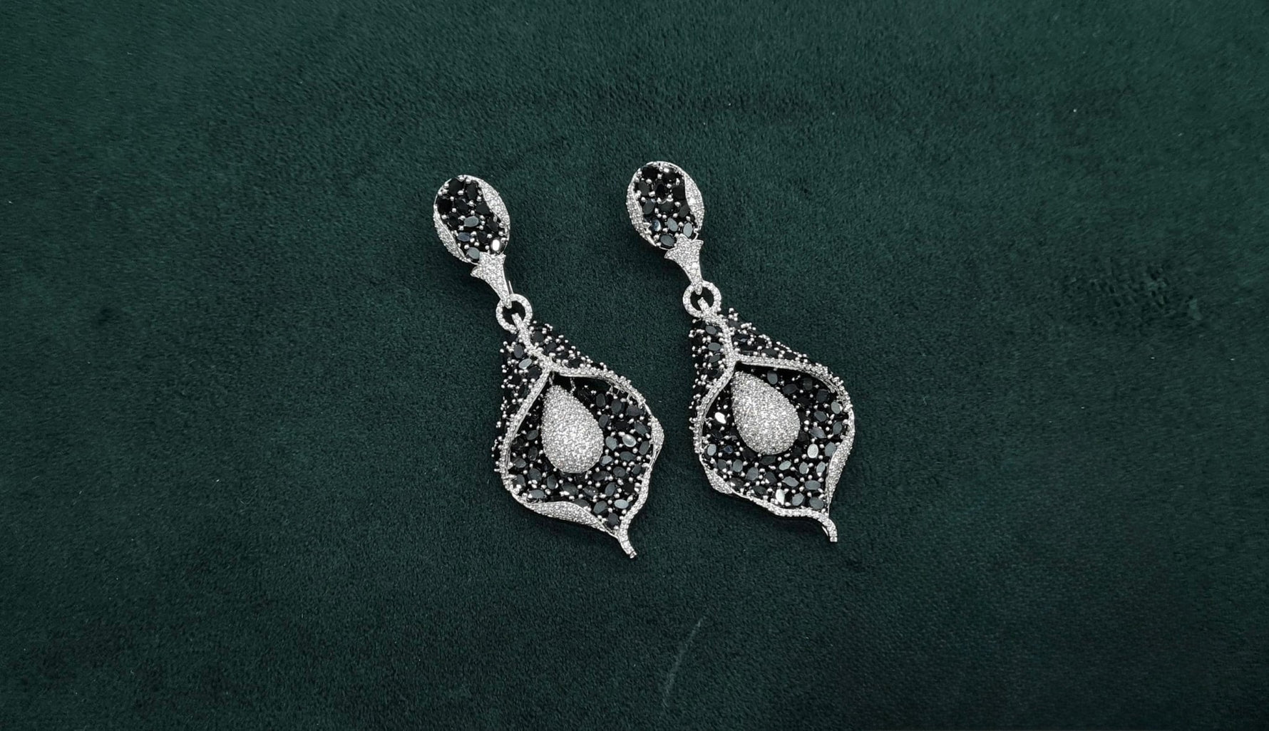Cz Earrings 08982 - KRISHNA'S SWETA JEWELLERY