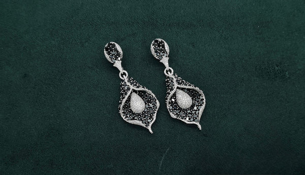 Cz Earrings 08982 - KRISHNA'S SWETA JEWELLERY