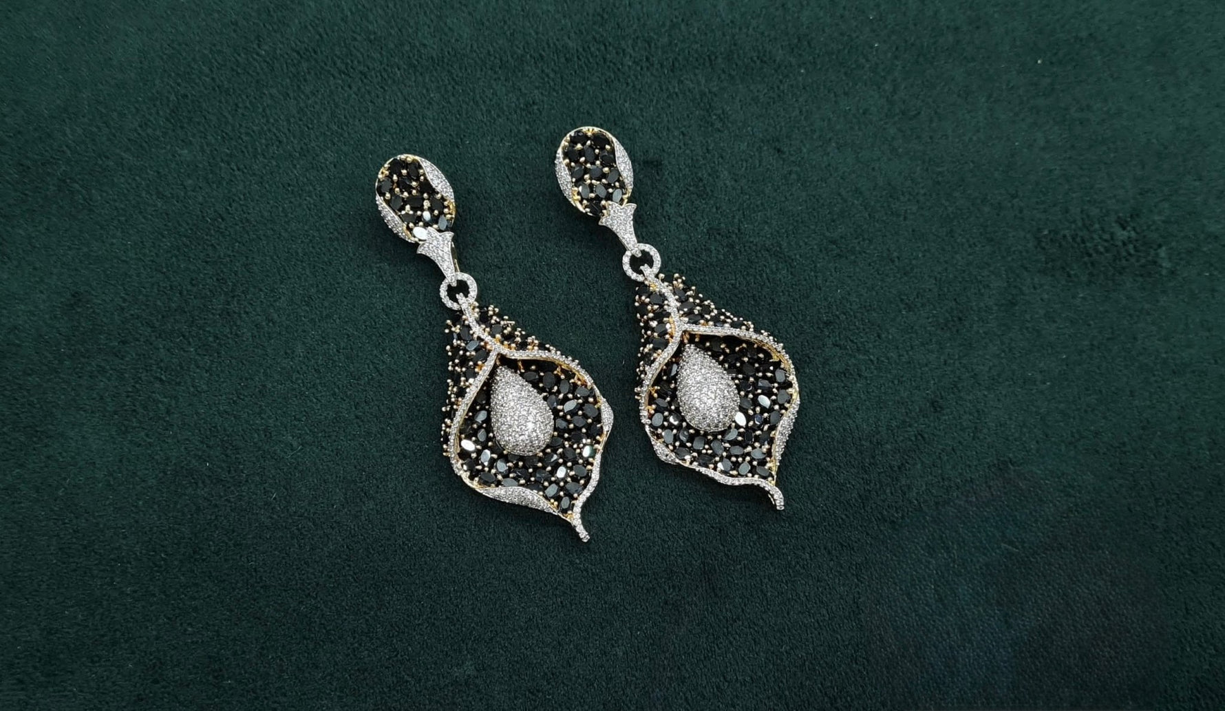 Cz Earrings 08982 - KRISHNA'S SWETA JEWELLERY