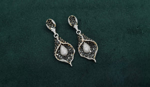 Cz Earrings 08982 - KRISHNA'S SWETA JEWELLERY