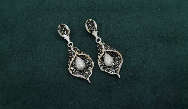 Cz Earrings 08982 - KRISHNA'S SWETA JEWELLERY