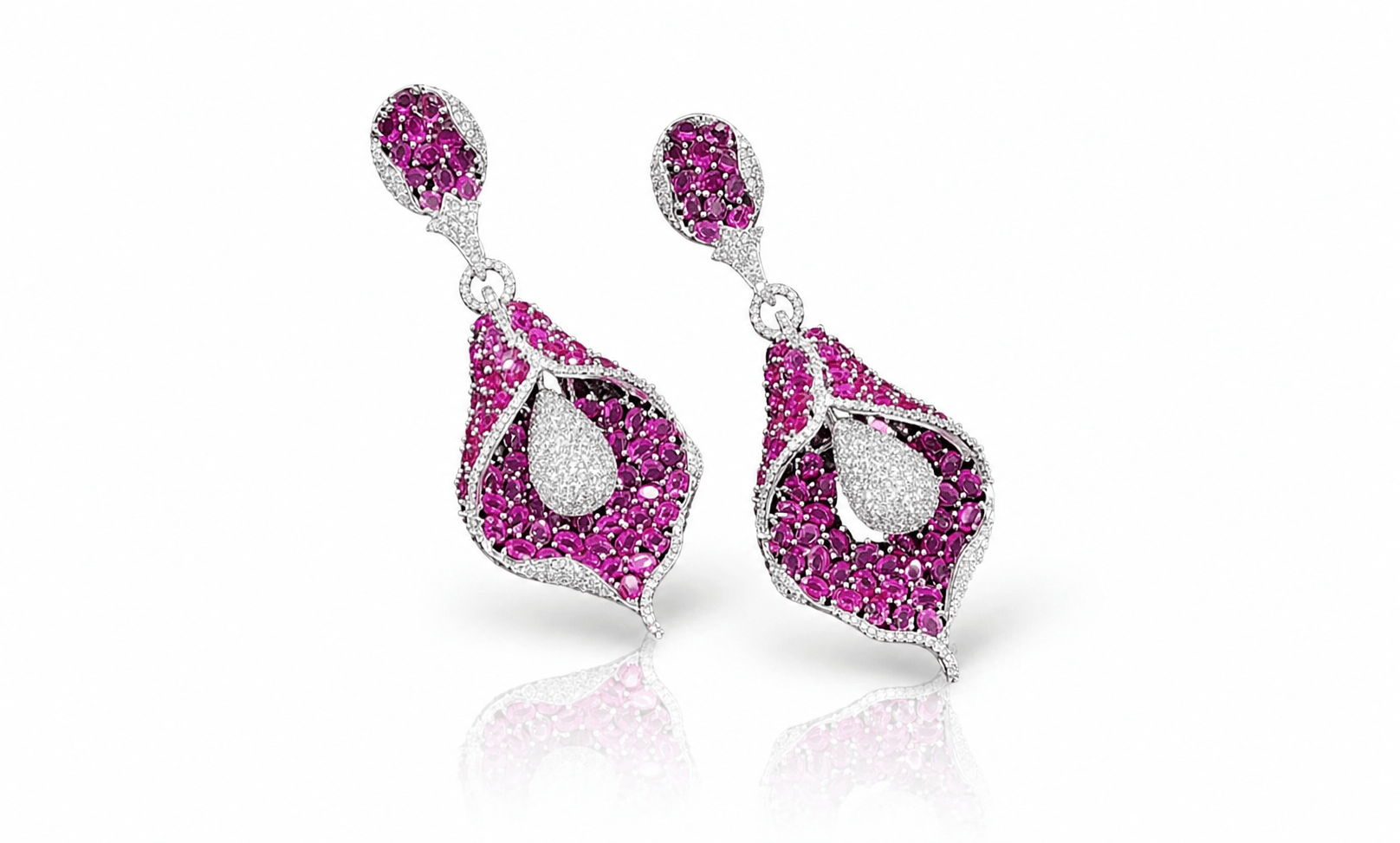 Cz Earrings 08982 - KRISHNA'S SWETA JEWELLERY