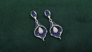 Cz Earrings 08982 - KRISHNA'S SWETA JEWELLERY