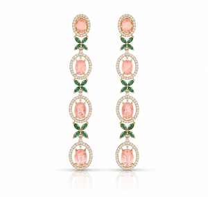 Cz Earrings 10253 - KRISHNA'S SWETA JEWELLERY