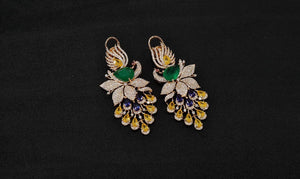 Cz Earrings 10343 - KRISHNA'S SWETA JEWELLERY
