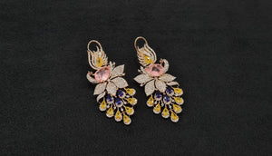 Cz Earrings 10343 - KRISHNA'S SWETA JEWELLERY