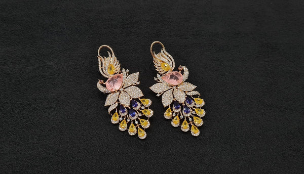 Cz Earrings 10343 - KRISHNA'S SWETA JEWELLERY