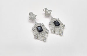 Cz Enamel Earrings 08544 - KRISHNA'S SWETA JEWELLERY