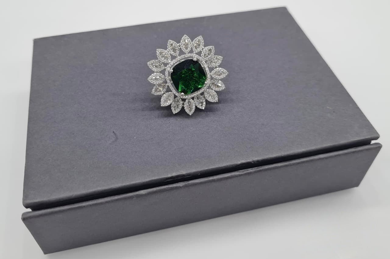 Cz Fingerring 05810 - KRISHNA'S SWETA JEWELLERY