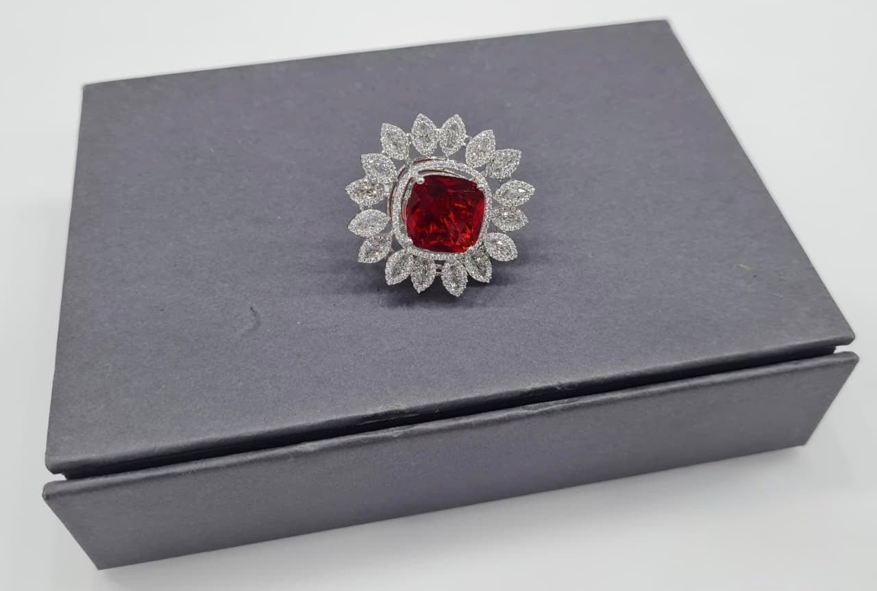 Cz Fingerring 05810 - KRISHNA'S SWETA JEWELLERY