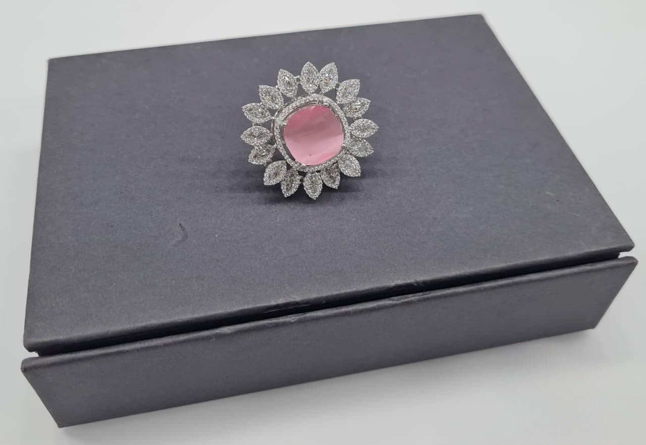 Cz Fingerring 05810 - KRISHNA'S SWETA JEWELLERY