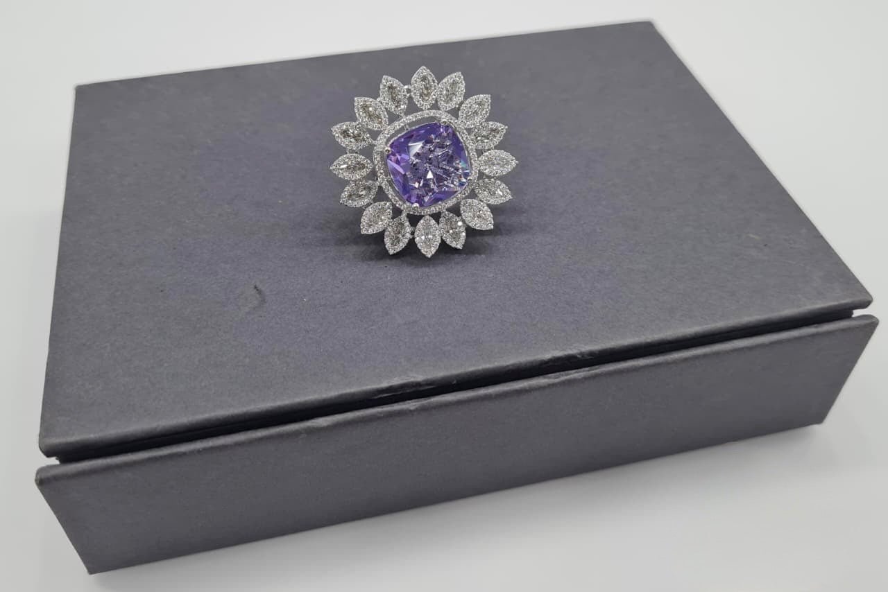 Cz Fingerring 05810 - KRISHNA'S SWETA JEWELLERY