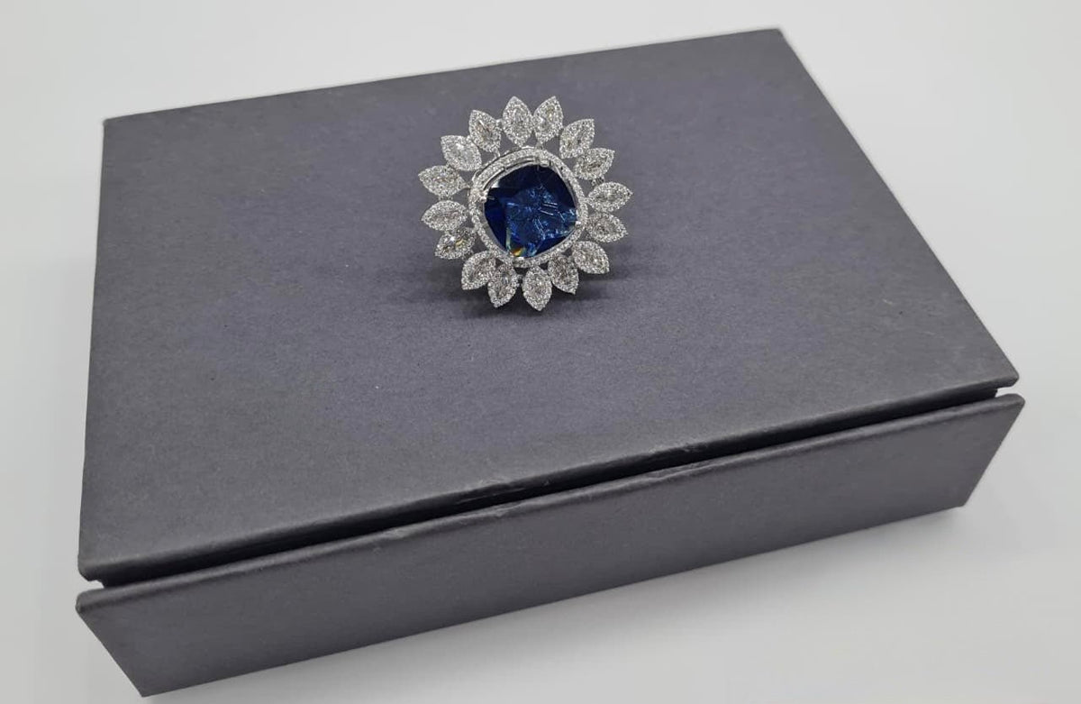 Cz Fingerring 05810 - KRISHNA'S SWETA JEWELLERY