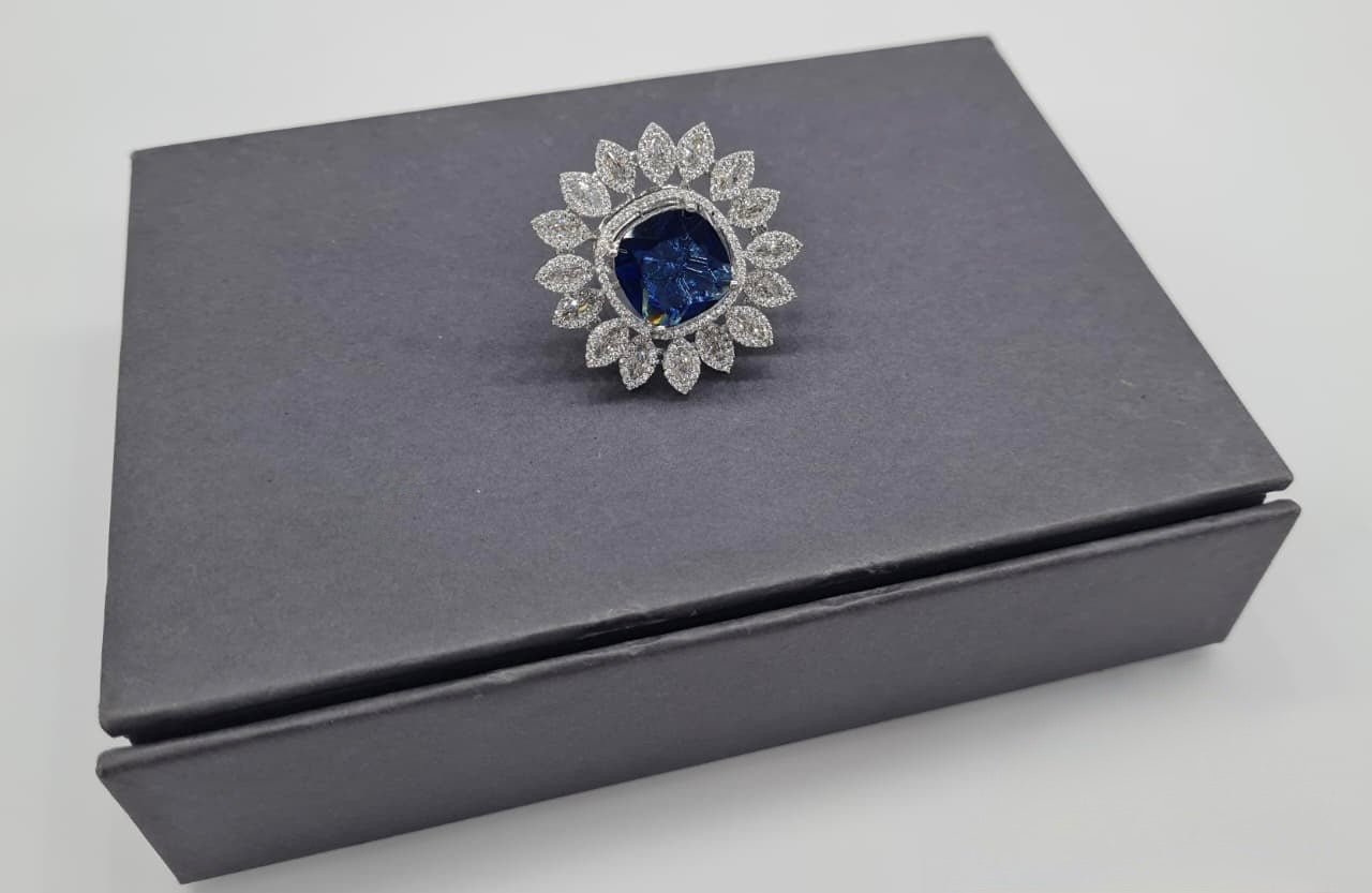 Cz Fingerring 05810 - KRISHNA'S SWETA JEWELLERY