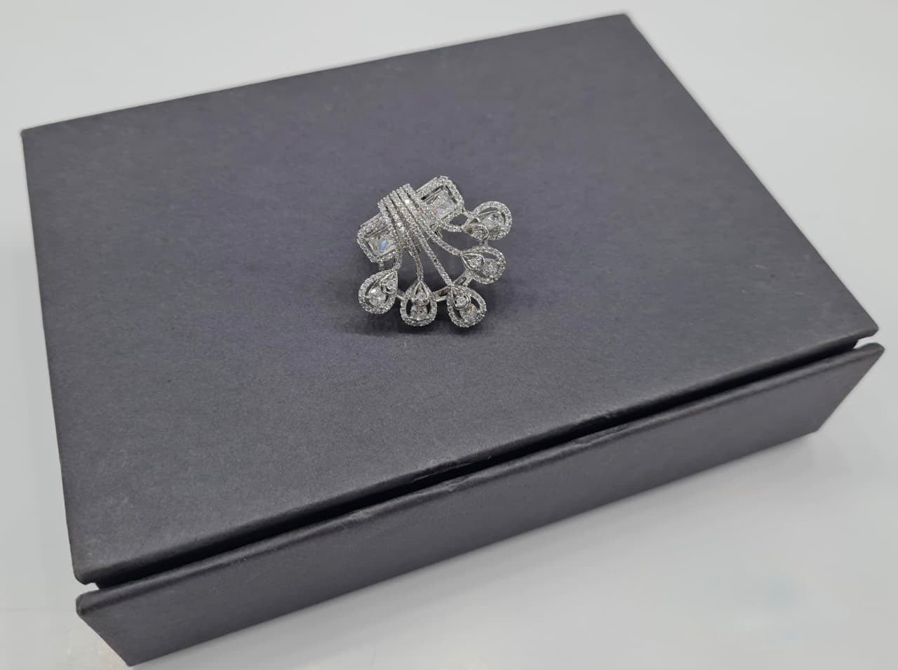 Cz Fingerring 06084 - KRISHNA'S SWETA JEWELLERY