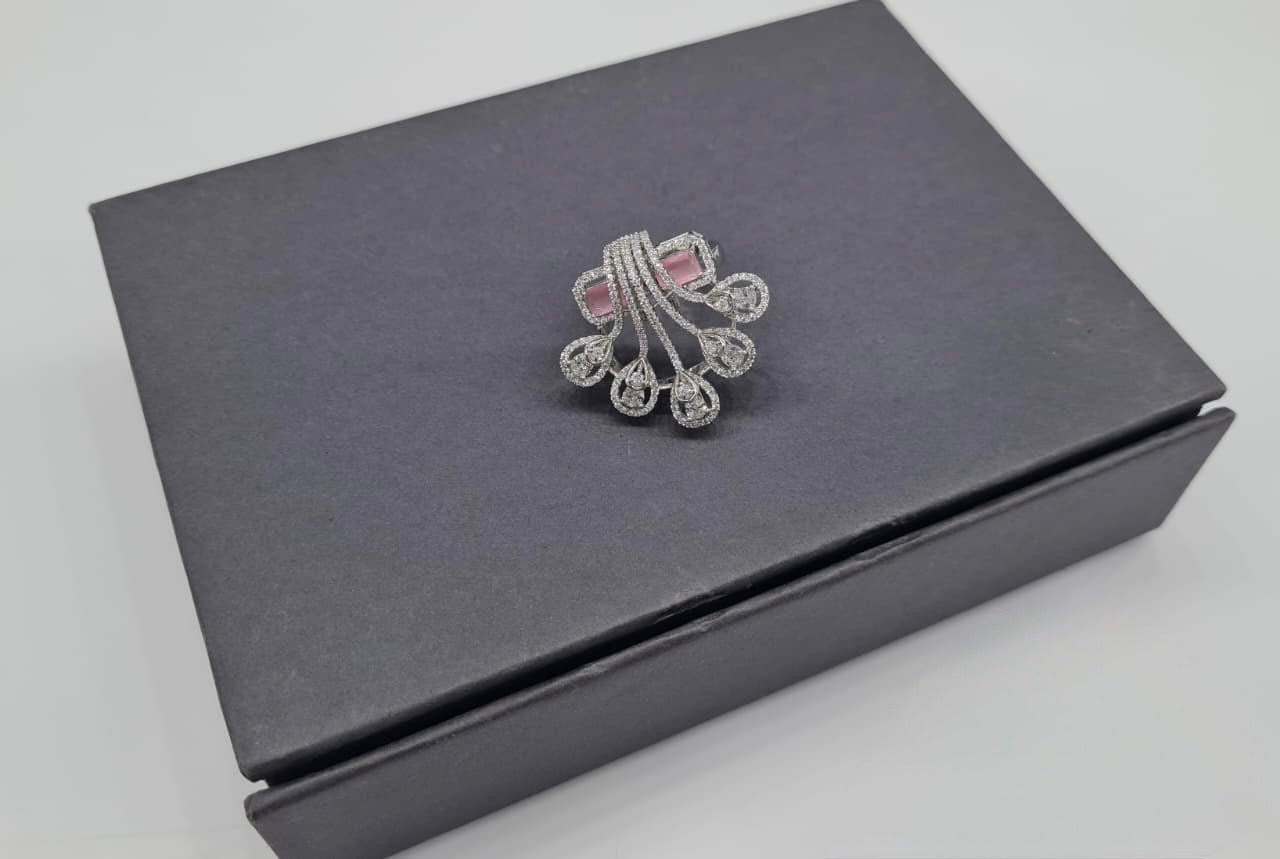 Cz Fingerring 06084 - KRISHNA'S SWETA JEWELLERY