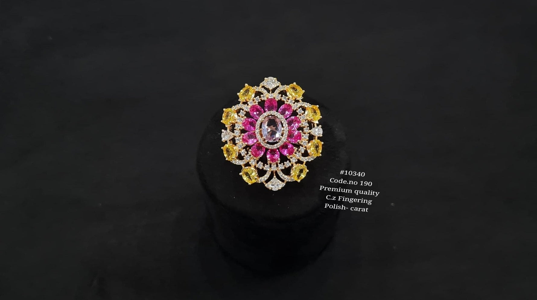 Cz Fingerring 10340 - KRISHNA'S SWETA JEWELLERY