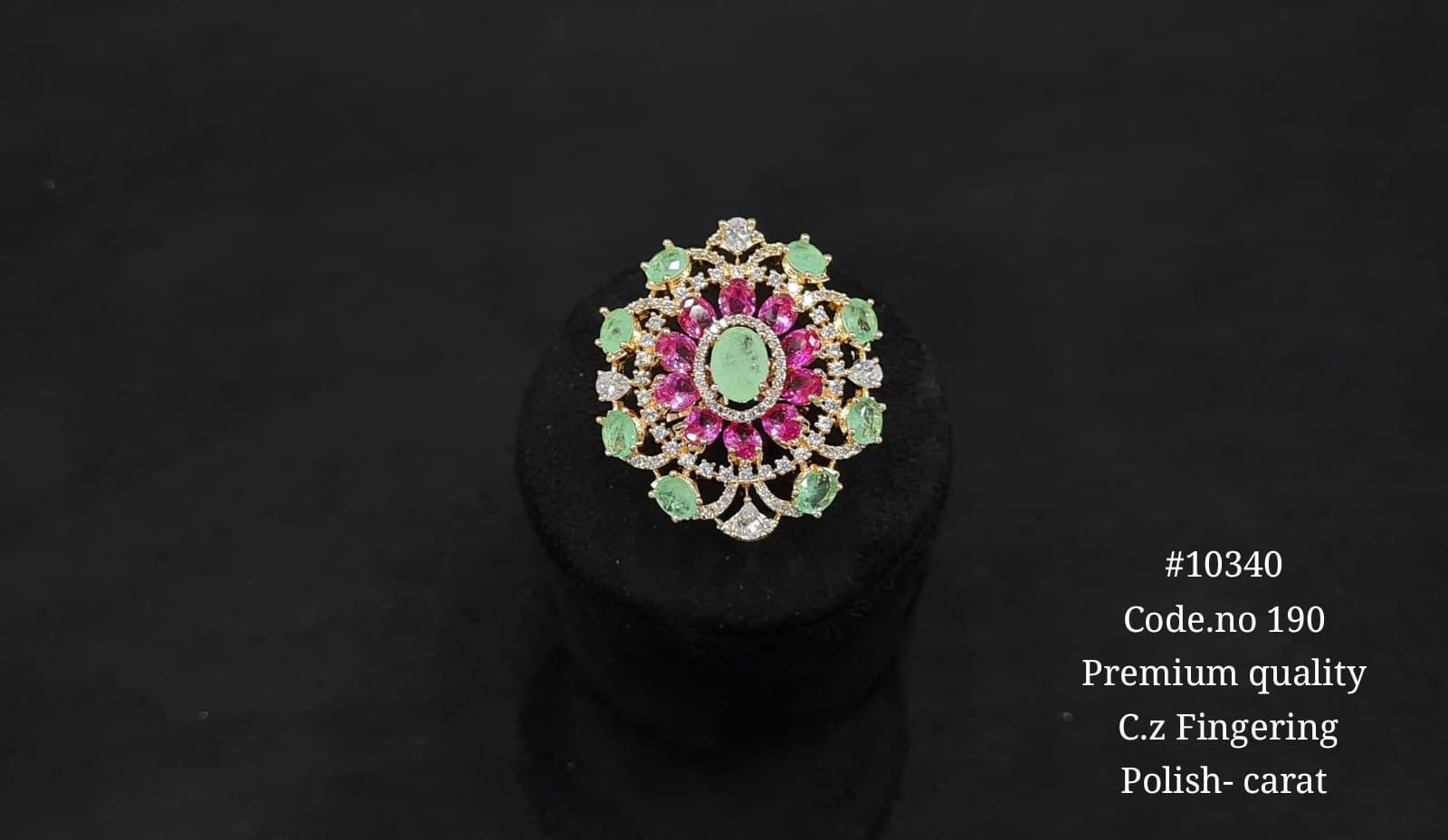 Cz Fingerring 10340 - KRISHNA'S SWETA JEWELLERY