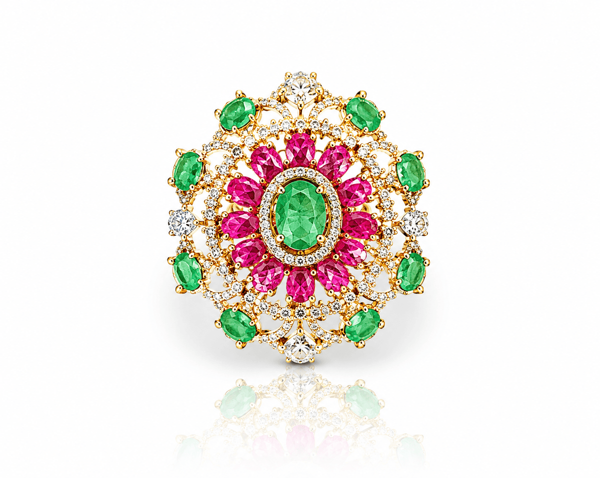 Cz Fingerring 10340 - KRISHNA'S SWETA JEWELLERY