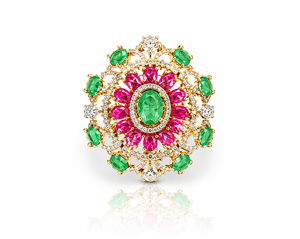 Cz Fingerring 10340 - KRISHNA'S SWETA JEWELLERY