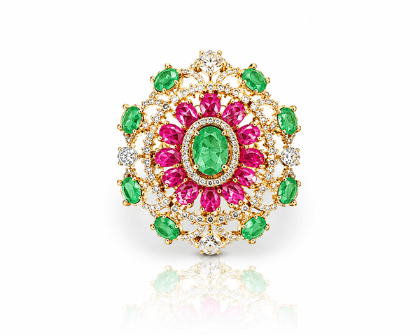 Cz Fingerring 10340 - KRISHNA'S SWETA JEWELLERY